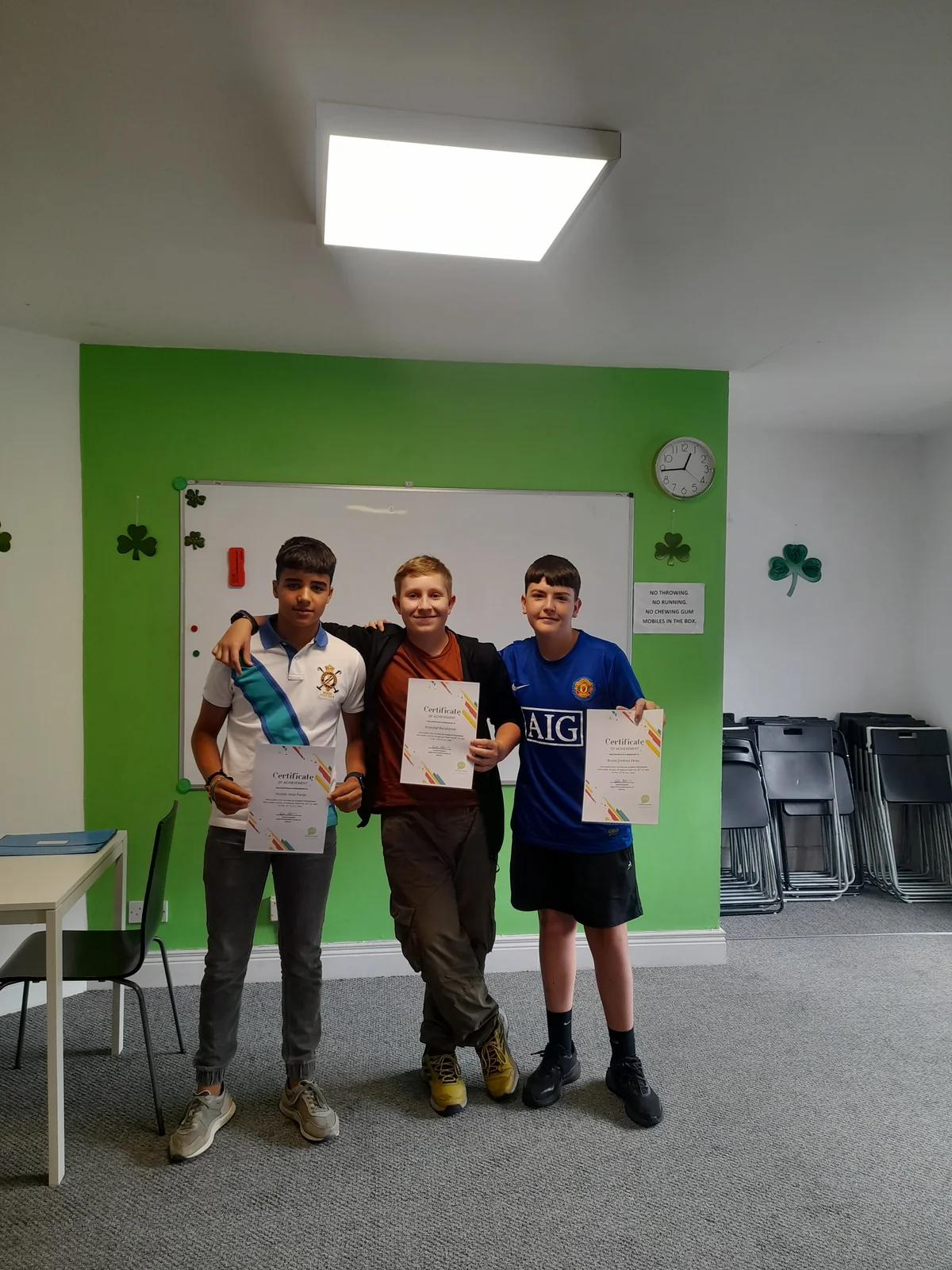 Students with end-of-programme certificates