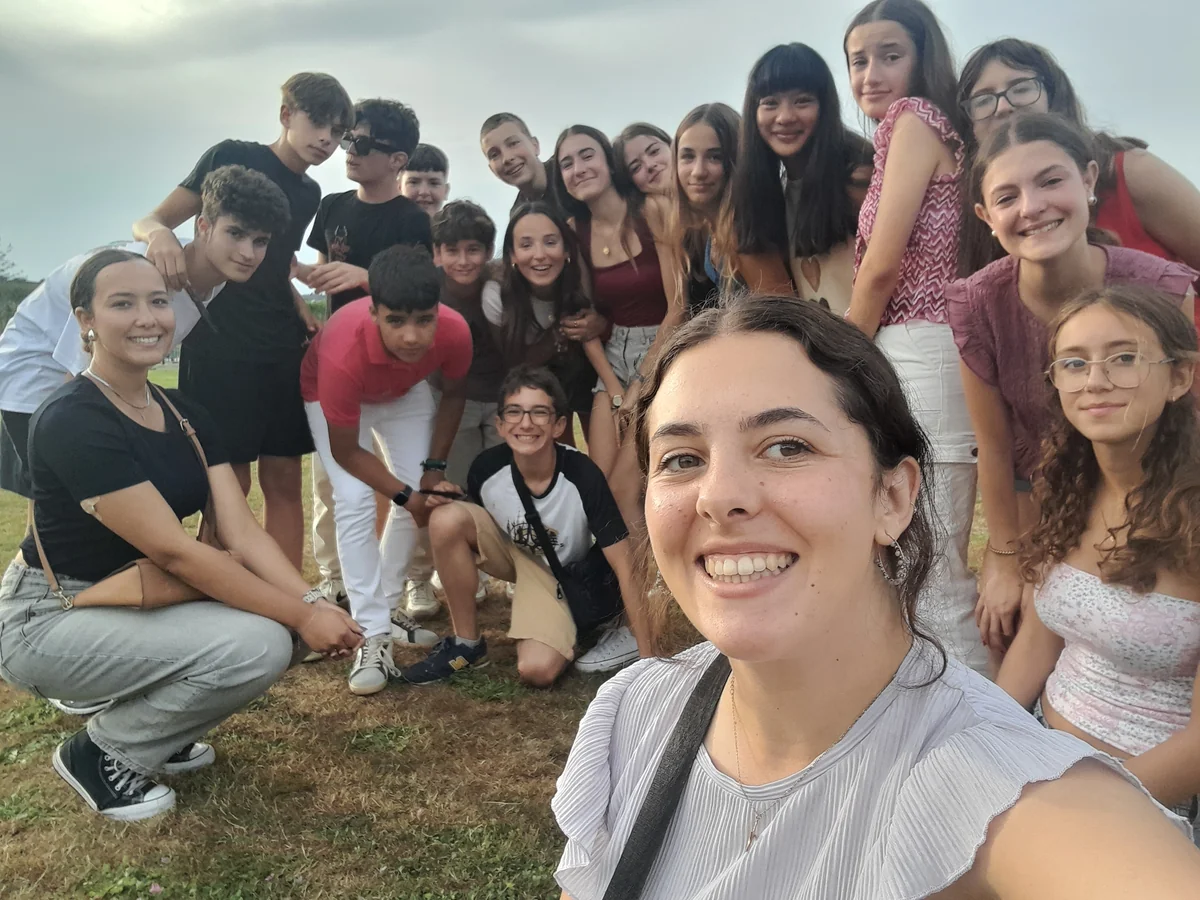 Students on a summer programme in Gorey